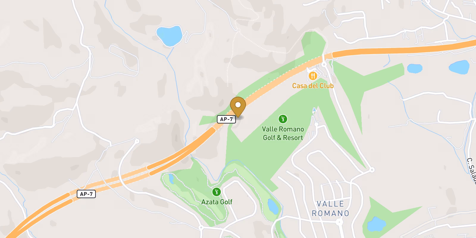 Map — Valle Romano Golf penthouses near Estepona
