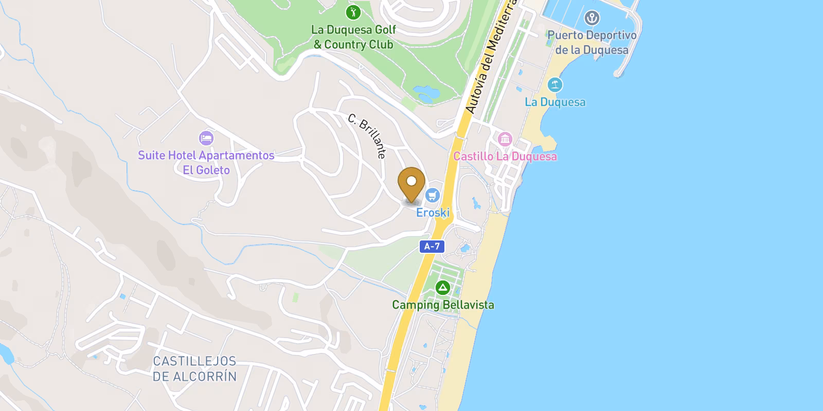 Map — Los Hidalgos villa in Manilva