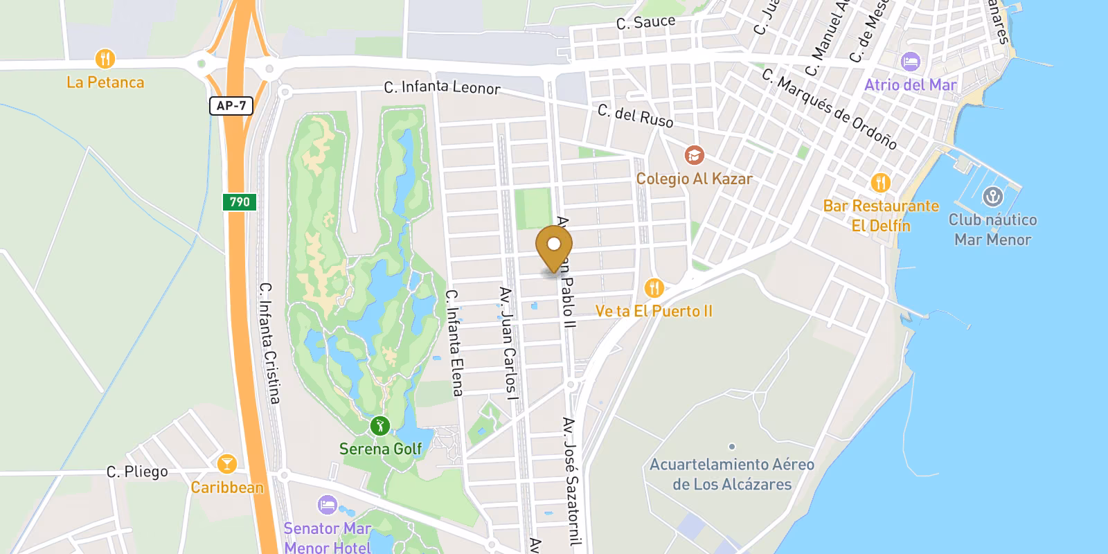 Map — Torre del Rame 3-bed villa near Serena Golf