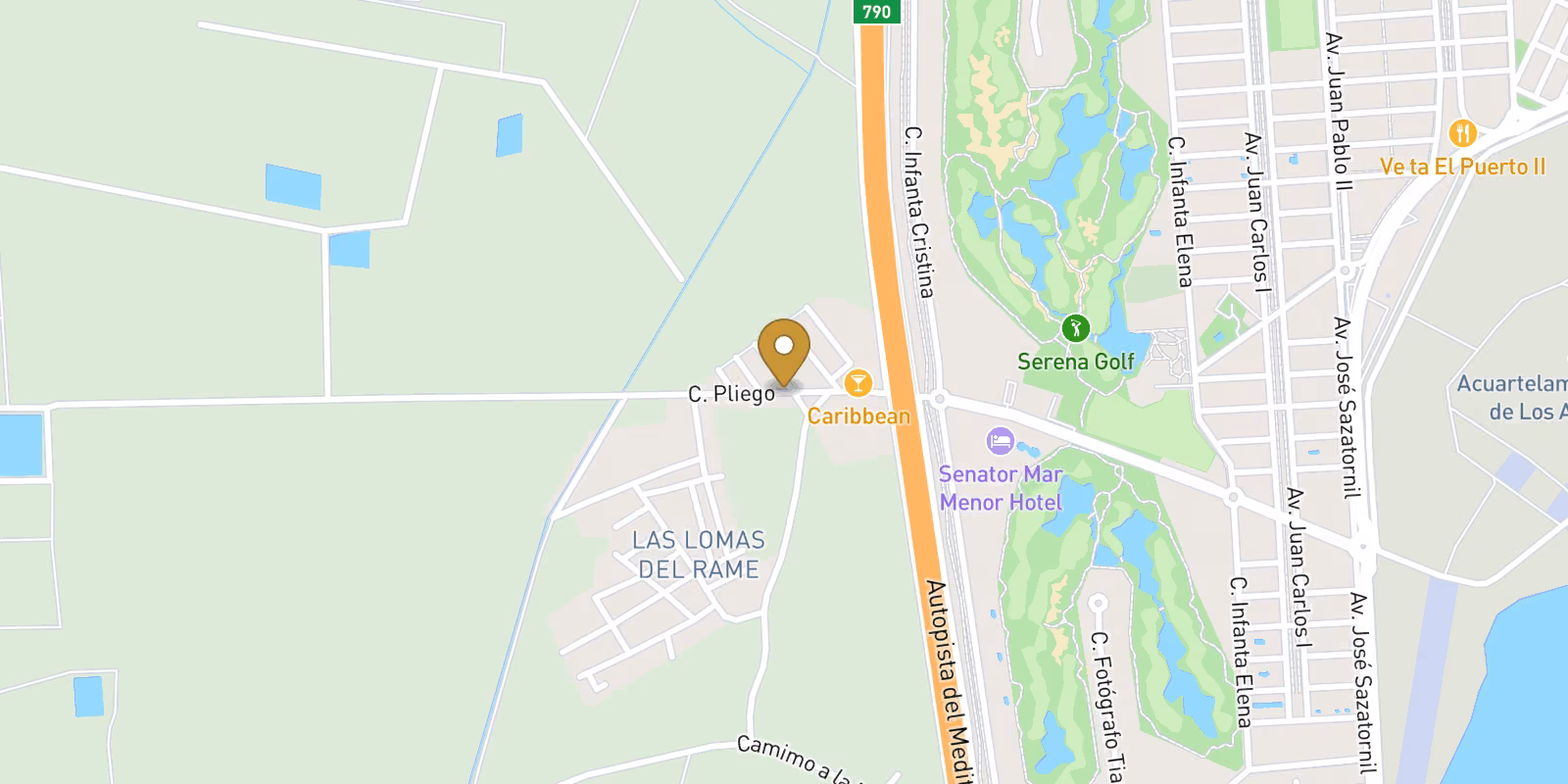 Map — Torre del Rame 4-bed semidetached villa with basement