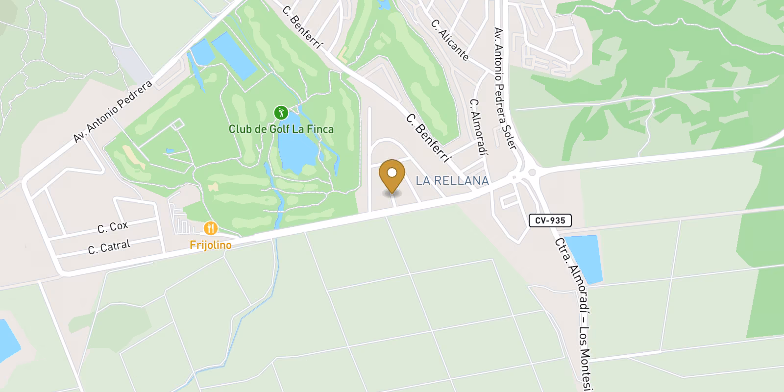 Map — Semi-detached villa near La Finca Golf, Algorfa