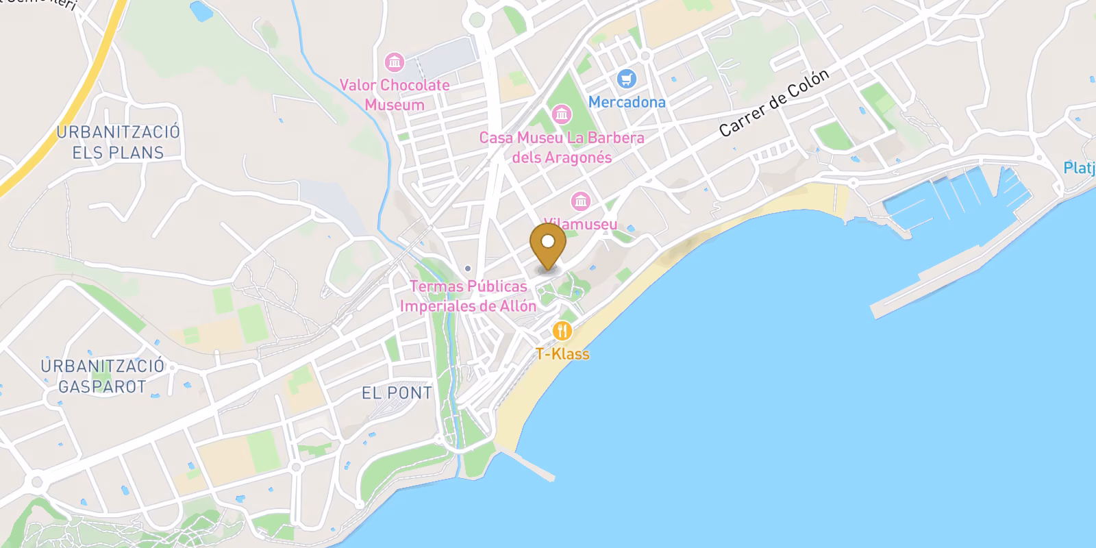 Map — New Build Apartments in the Centre of Villajoyosa