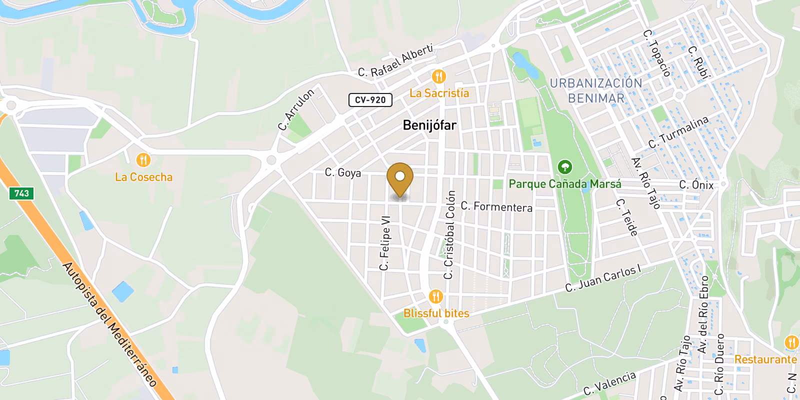Map — Pueblo ground-floor apartments in Benijofar