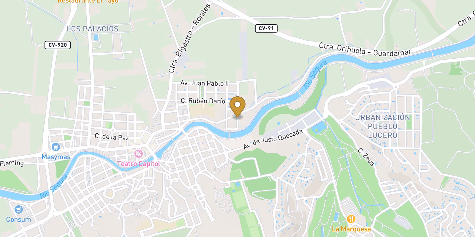 Map — Townhouse in Pueblo, Rojales with private pool