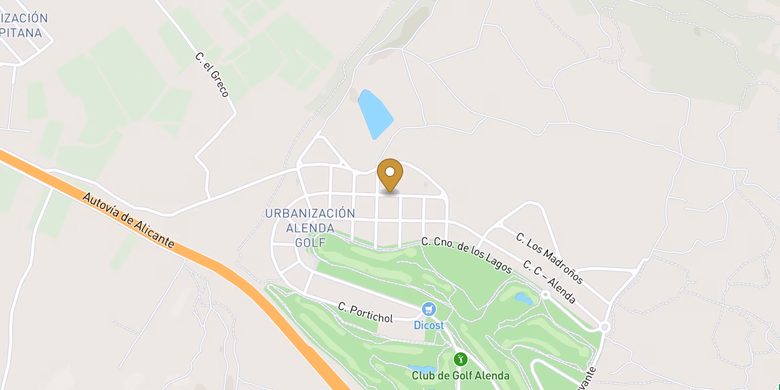 Map — New Build Residential Complex in Alenda Golf, Alicante