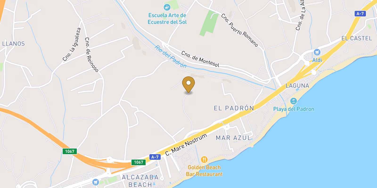 Map — Playa del Padrón homes with live pricing