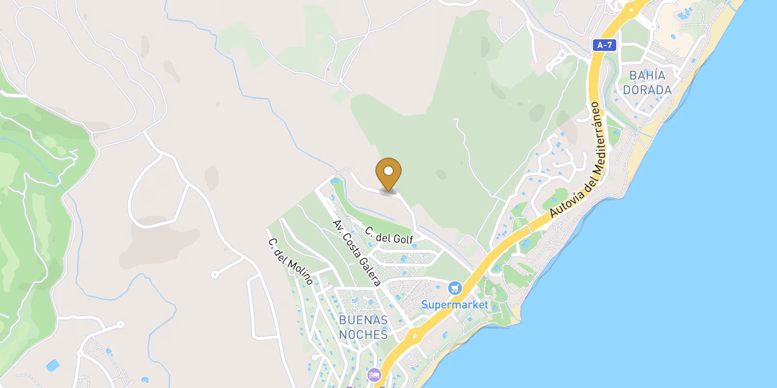 Map — La Galera Estepona apartments with A rating