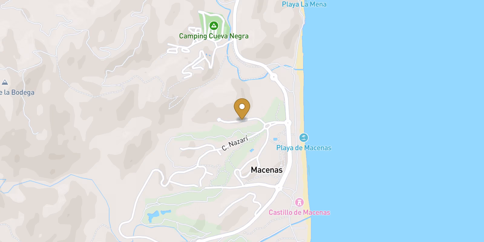 Map — Playa Macenas (Mojácar) penthouses in Mojacar