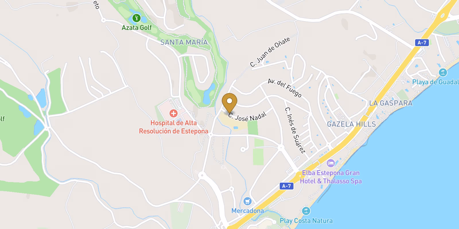 Map — Larger La Gaspara homes near Azata Golf