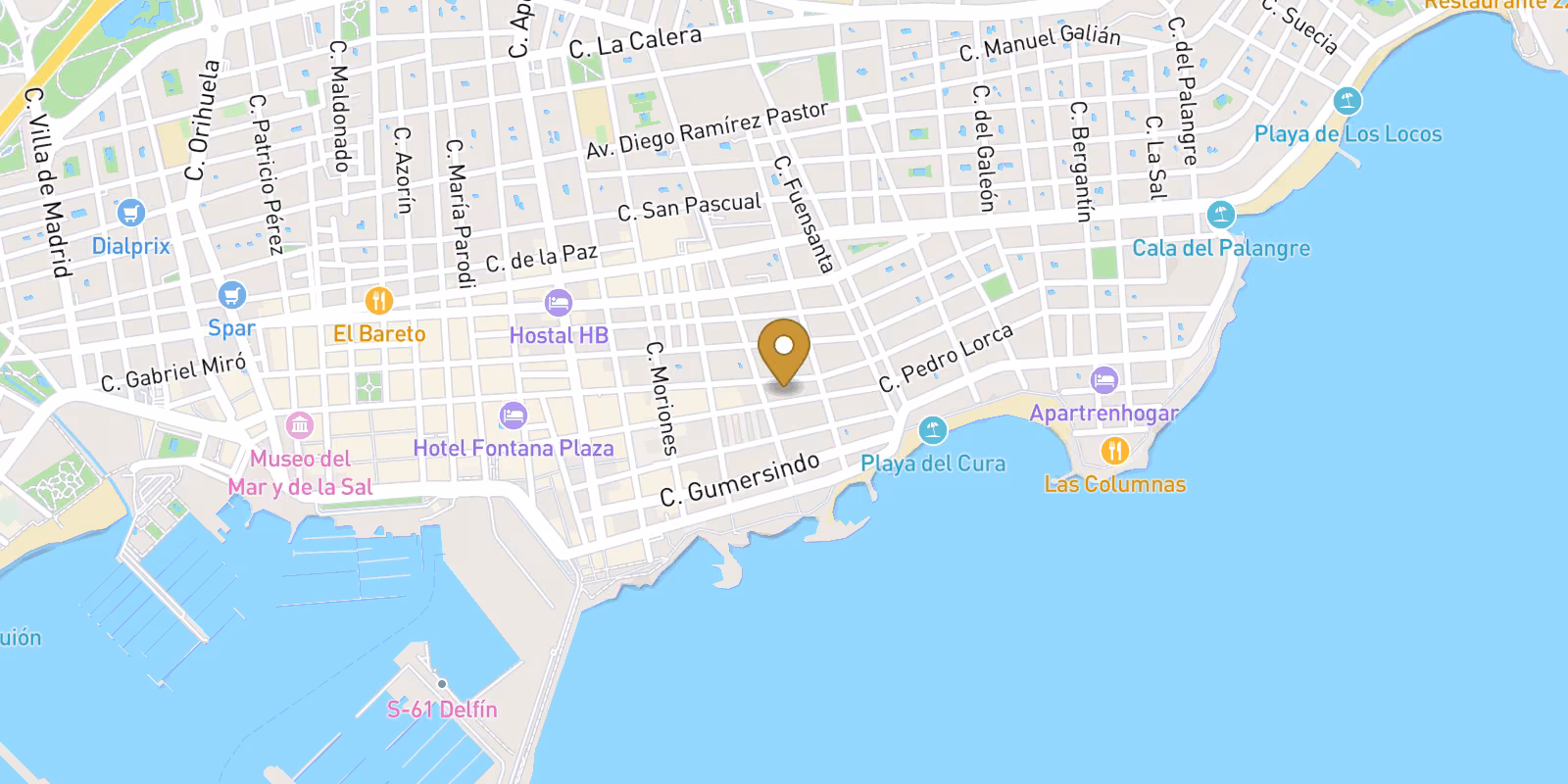 Map — El Cura beach apartments in Torrevieja
