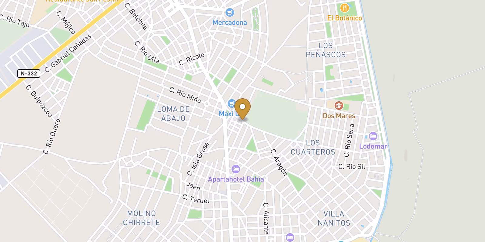 Map — New Build Bungalows in Lo Pagán: Modern Living Near the Beach