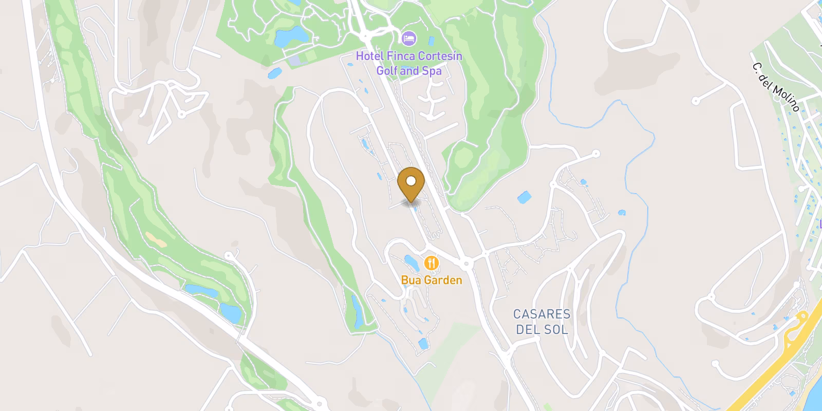 Map — Casares Golf apartments with sea views and Q4 2026 delivery