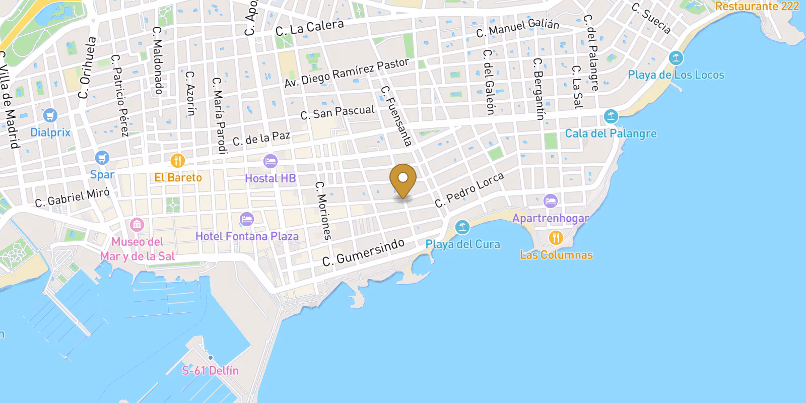 Map — Playa del Cura penthouse in Torrevieja from EUR464,000