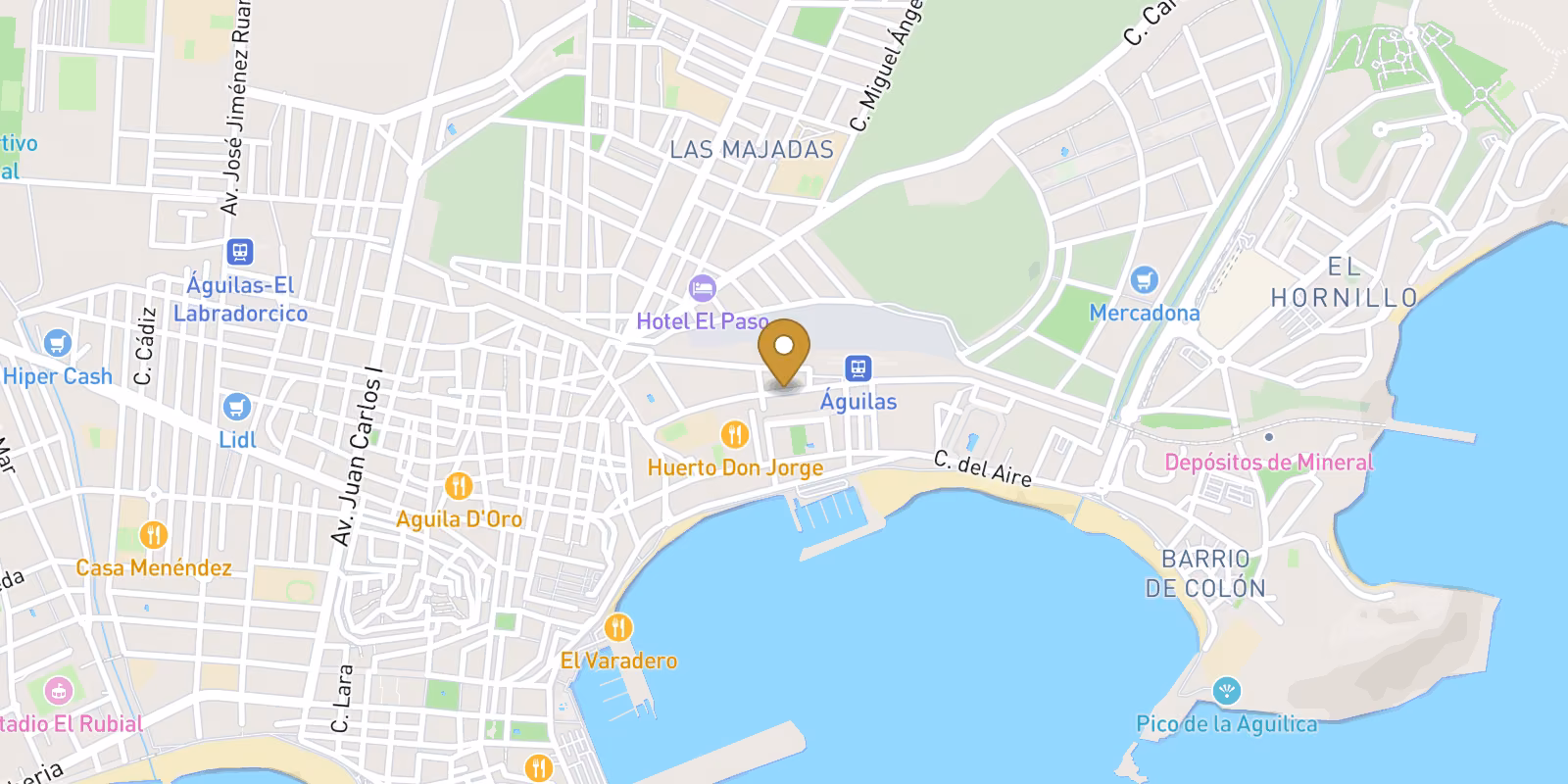 Map — New Build Development in Águilas (Murcia), Just 300 Meters from the Beach