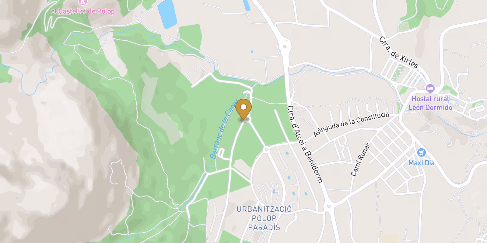 Map — Polop Hills villas with Q4 2026 delivery