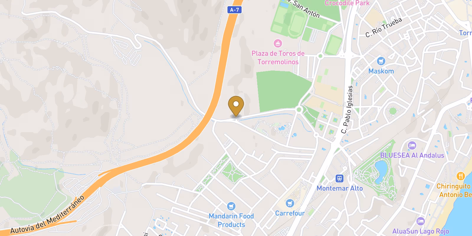 Map — Sunny View apartments with family-sized space in Torremolinos