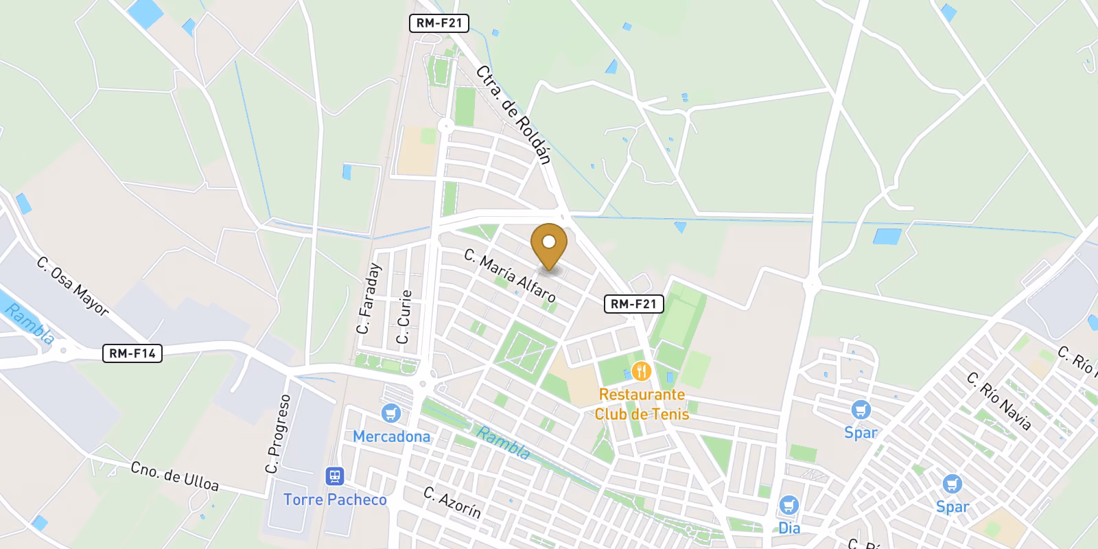 Map — Compact Pueblo villas in Torre Pacheco