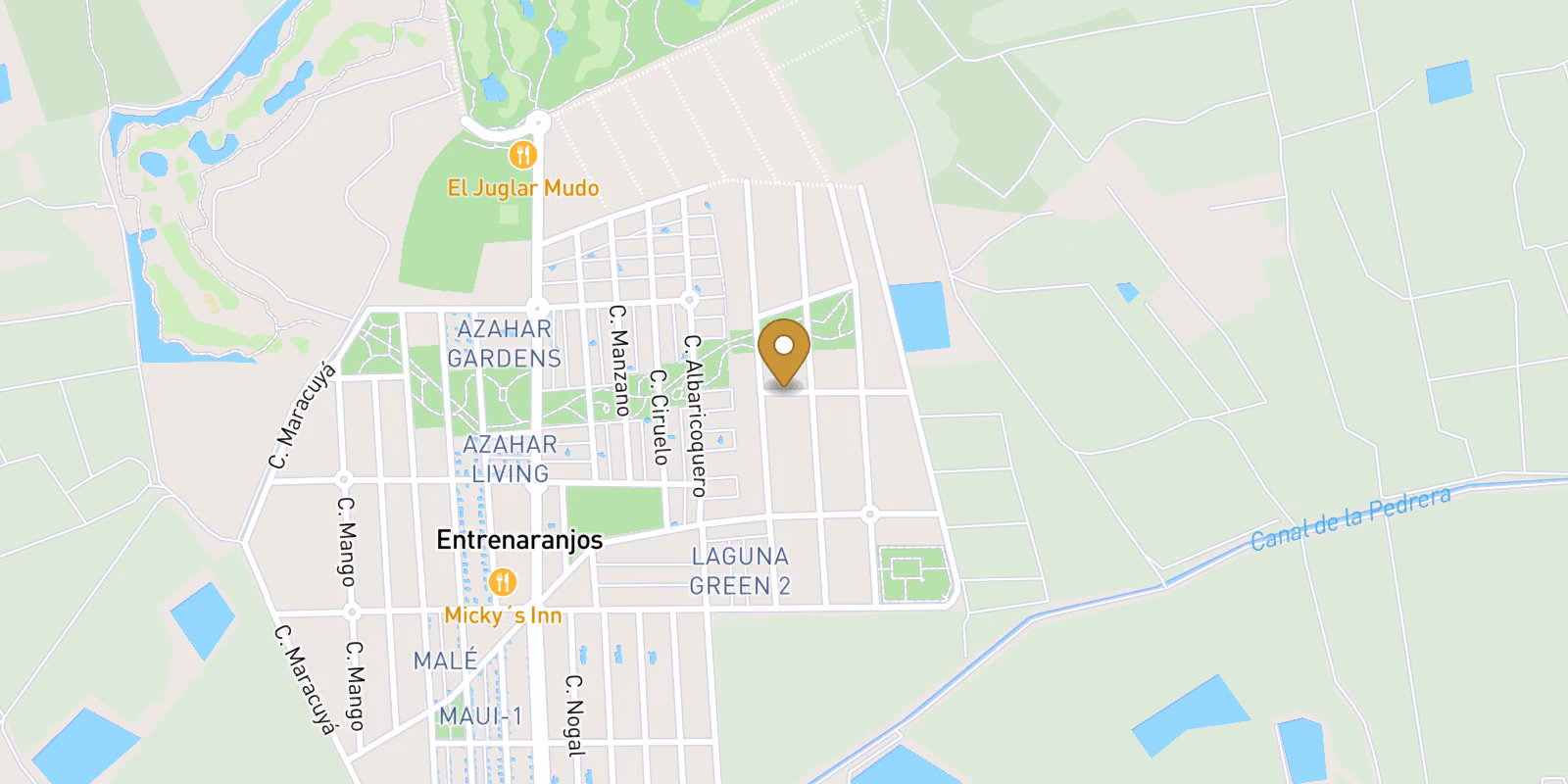 Map — Vistabella Golf semidetached homes with flexible layouts