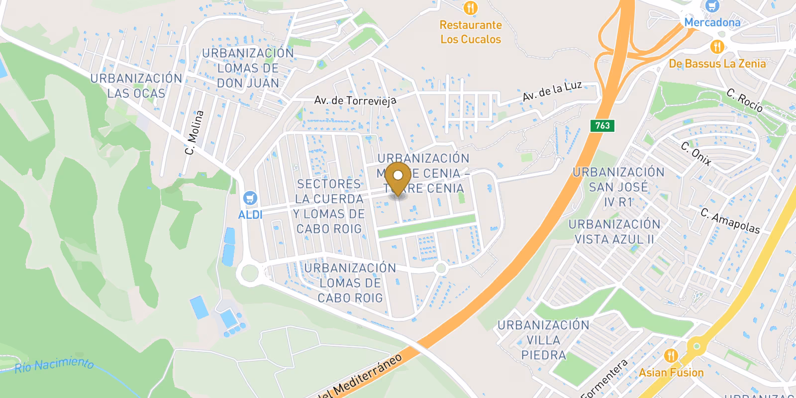 Map — Regenerated Residential Complex in Lomas de Cabo Roig – Renovated Apartments