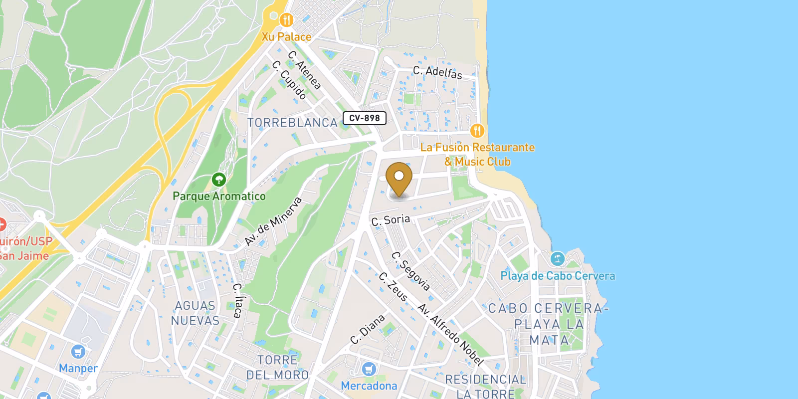 Map — La Mata-La Manguilla bungalows in Torrevieja from EUR550,000