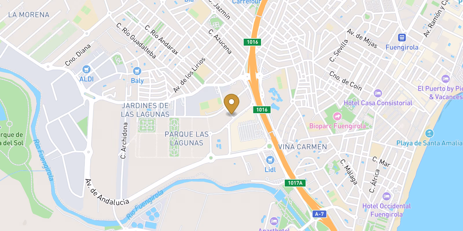 Map — Las Lagunas de Mijas service-led homes
