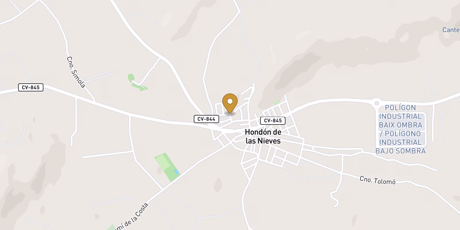 Map — Exclusive New Build Apartments with Views of the Vineyards in Hondón de las Nieves