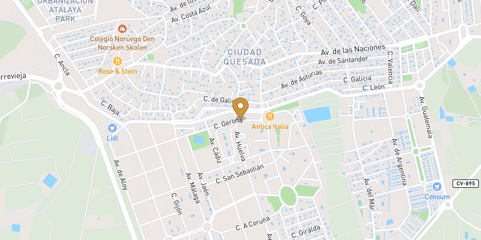 Map — Exclusive New Build Properties in Lo Marabú, Ciudad Quesada