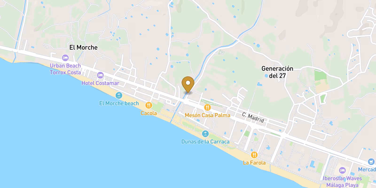 Map — El Morche penthouses in Torrox with live pricing