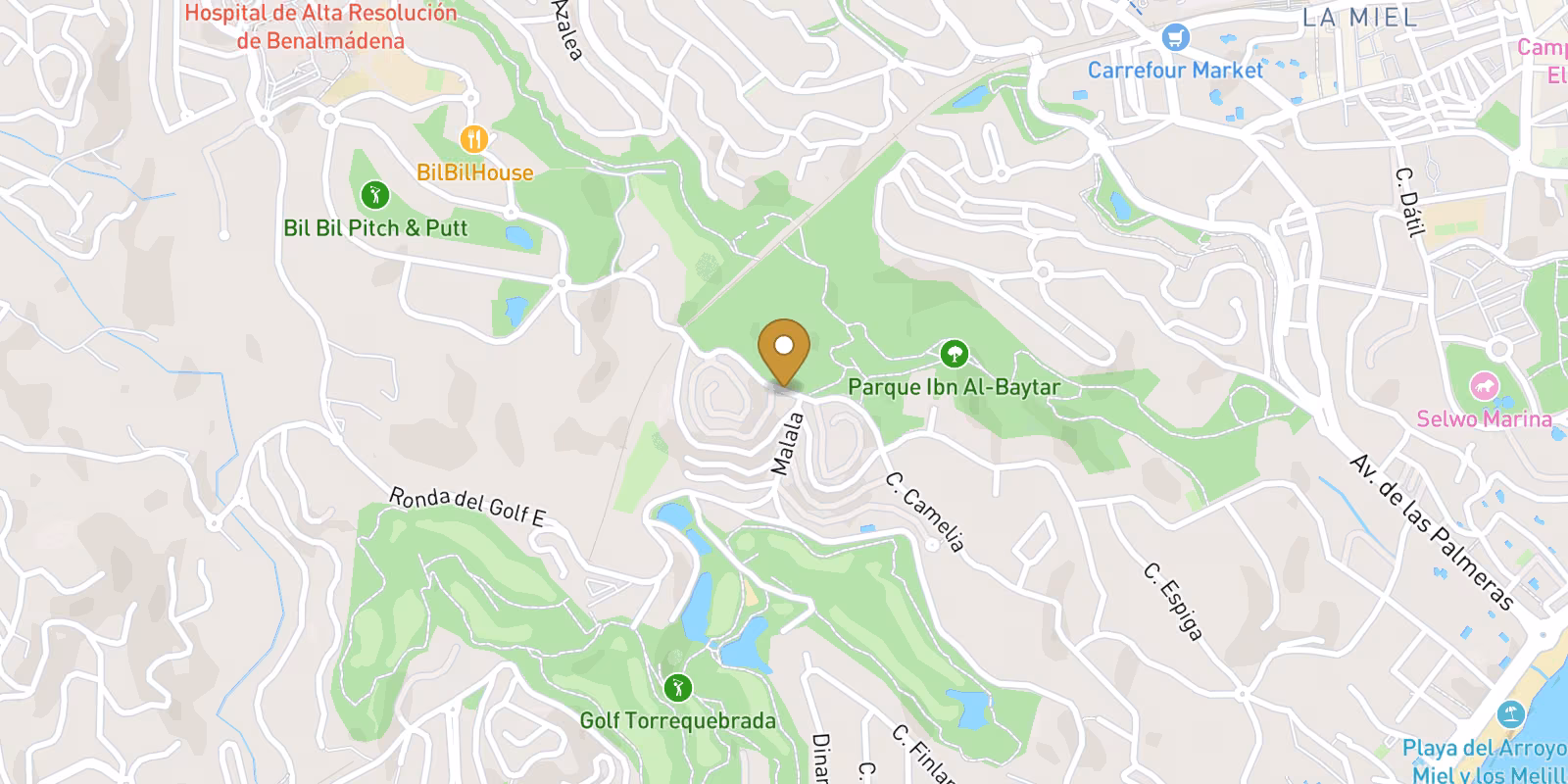 Map — Golf Torrequebrada apartments with Q4 2027 completion
