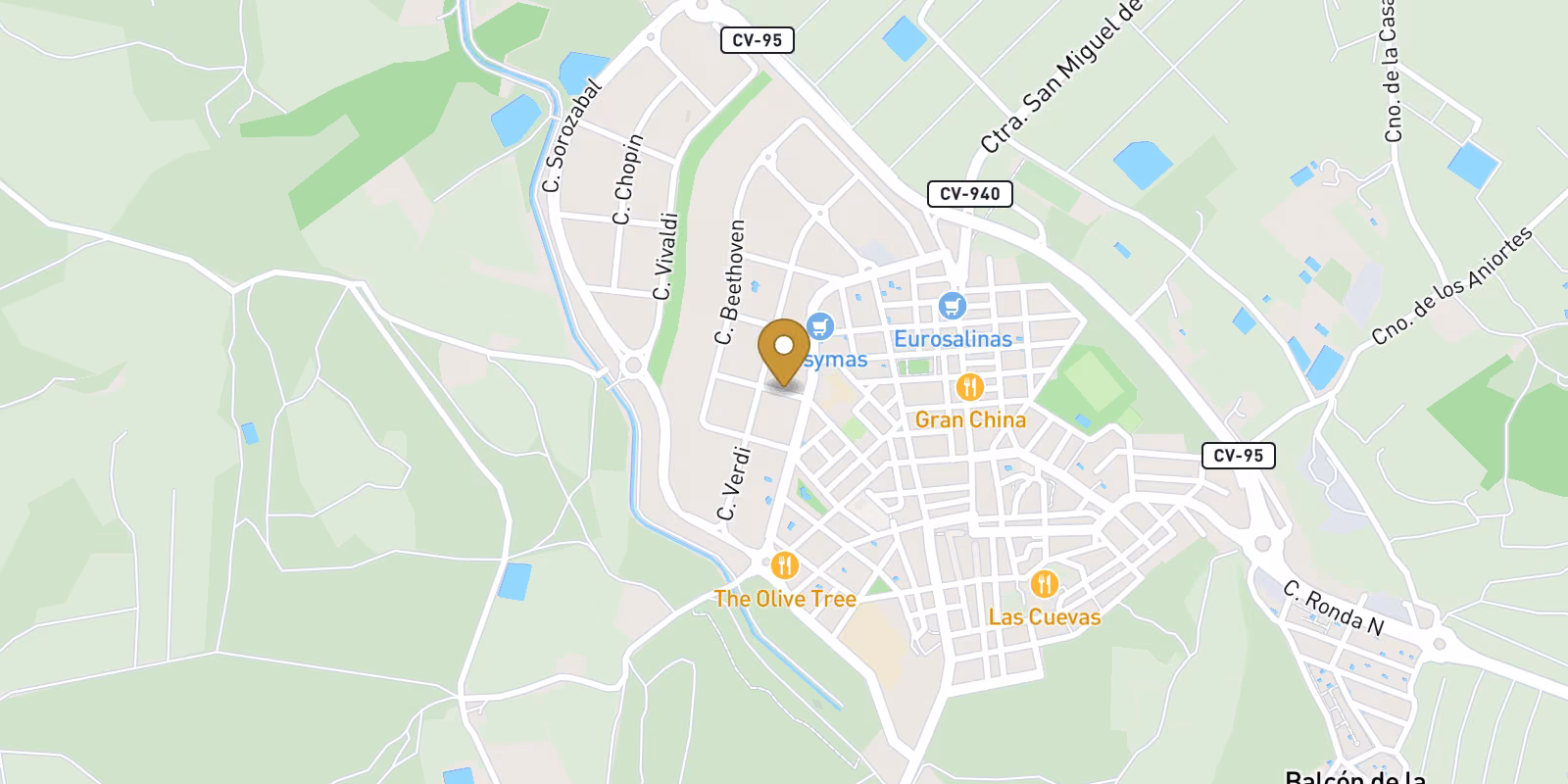 Map — New residential development in San Miguel de Salinas, a stone's throw from the centre