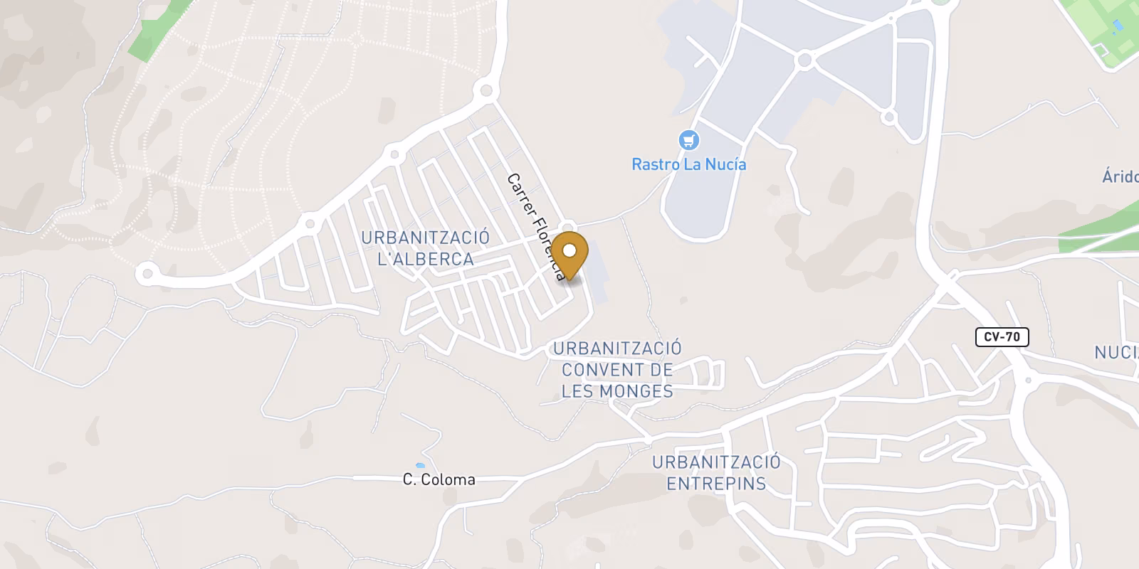 Map — Novapolop villas with 4 to 5 bedrooms in Polop