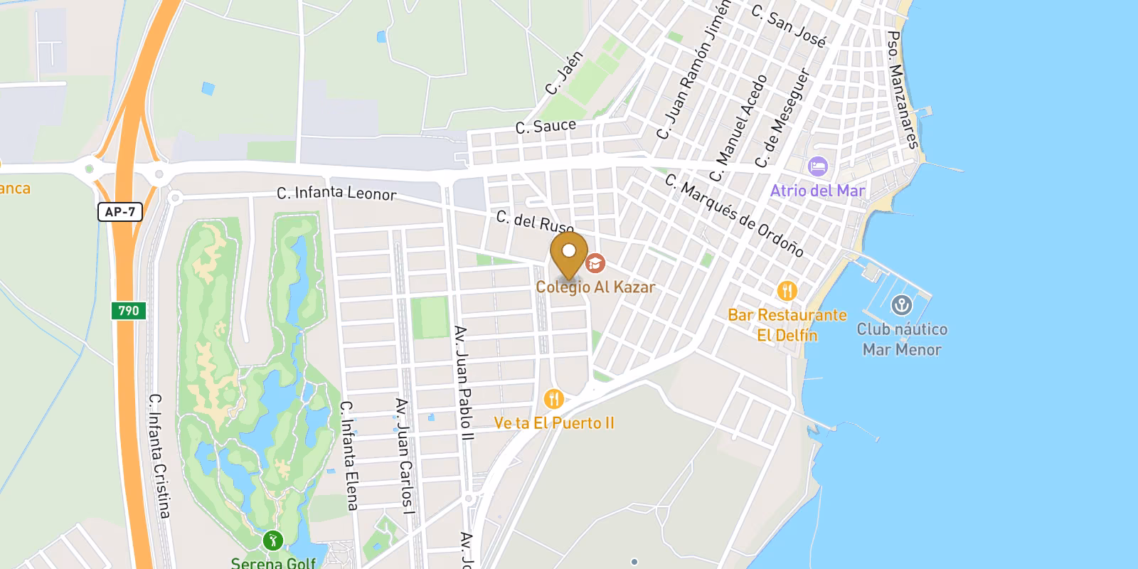 Map — La Concha 3-bed villa near the Mar Menor