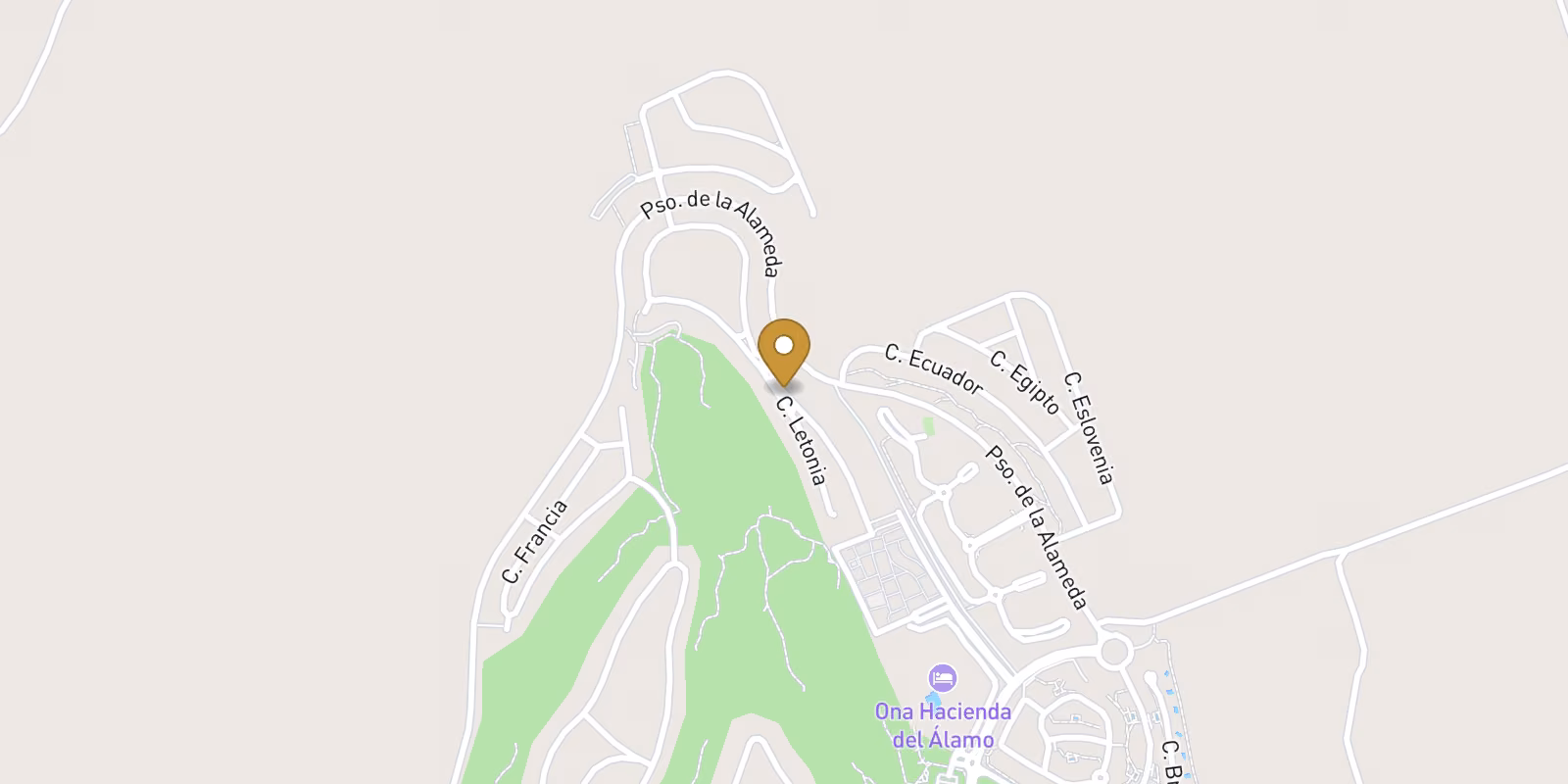 Map — New Build Apartments in Hacienda del Álamo Golf Resort, Murcia