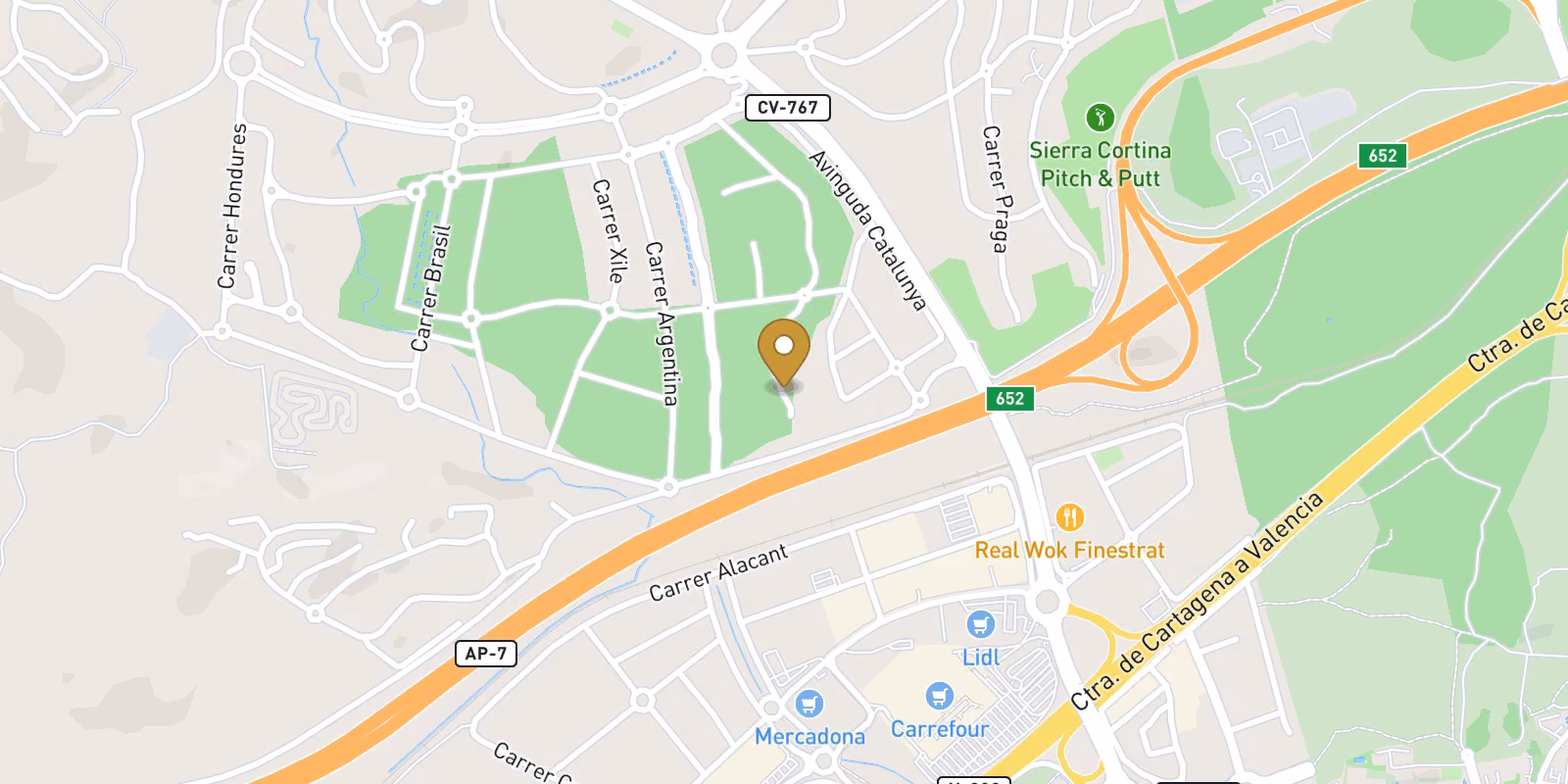 Map — Balcon de Finestrat 2-bed apartments