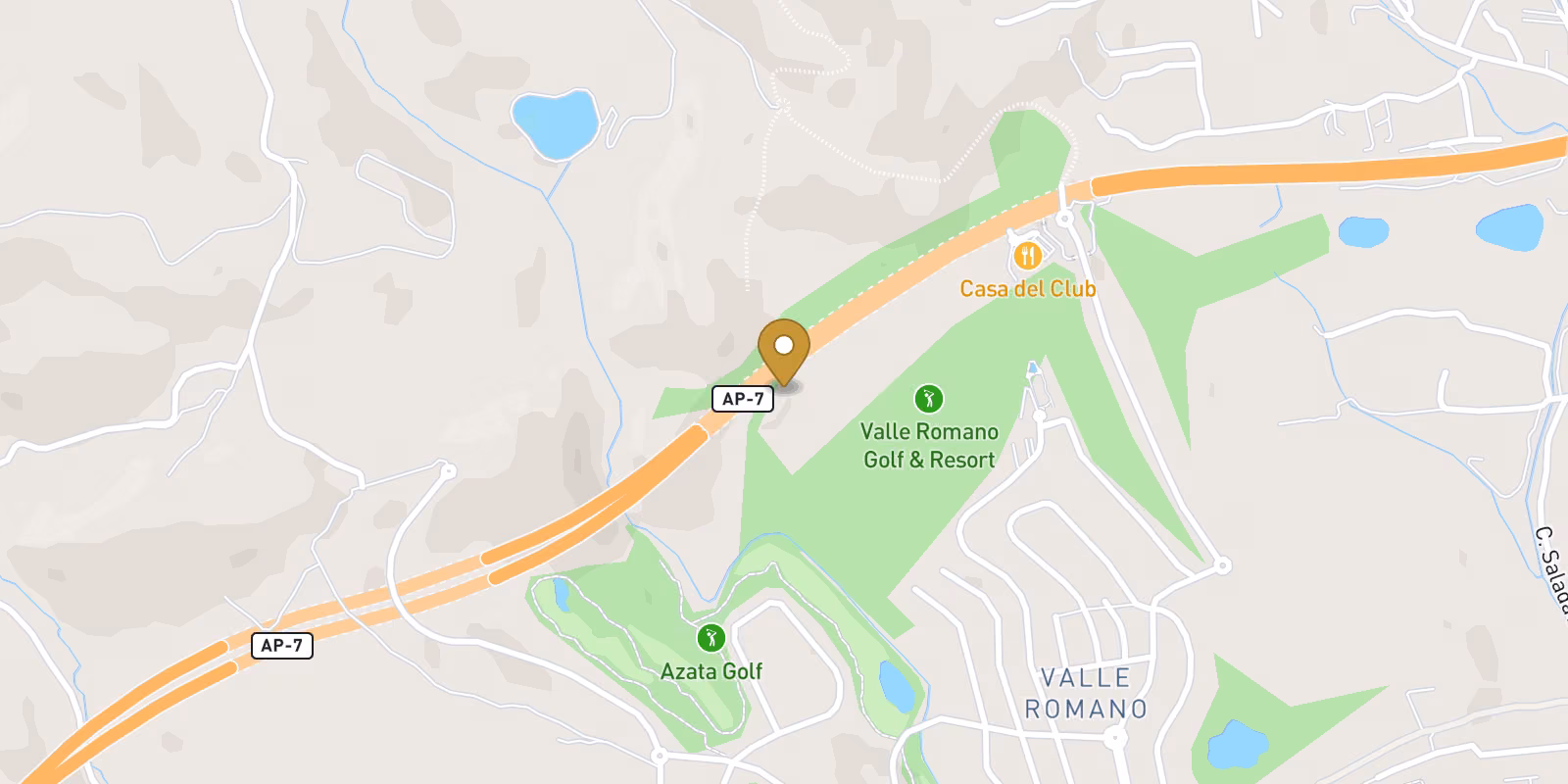 Map — Valle Romano Golf apartments near Estepona