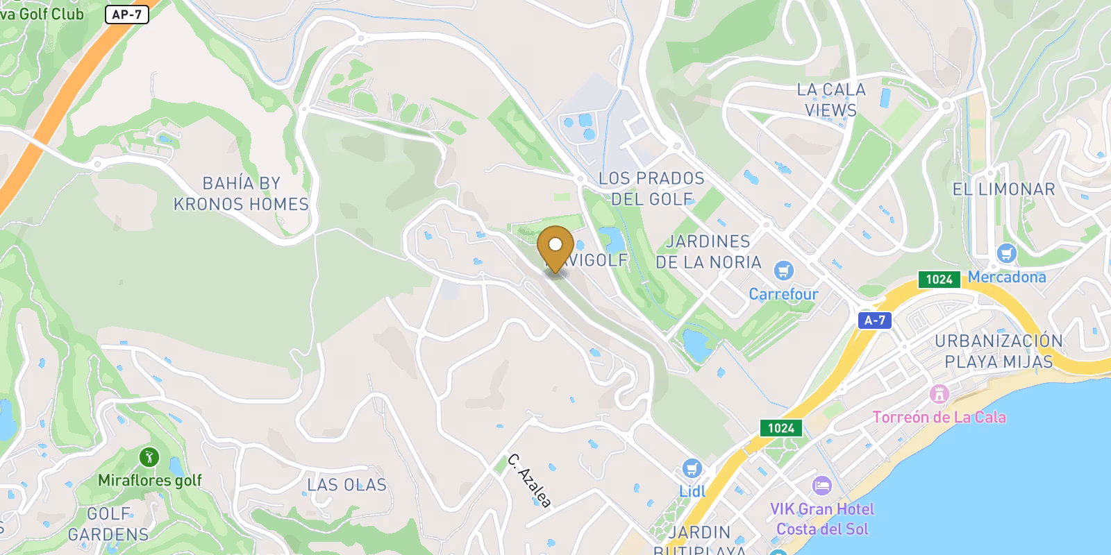 Map — La Noria Golf apartments in Mijas