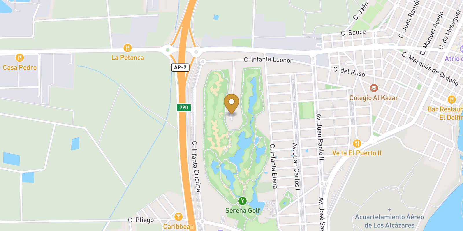 Map — New Build Residential on the Frontline of La Serena Golf in Los Alcázares