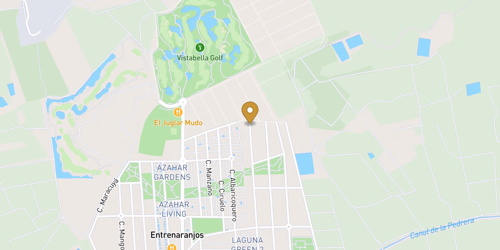 Map — 3-bed semidetached home in Vistabella Golf, Orihuela