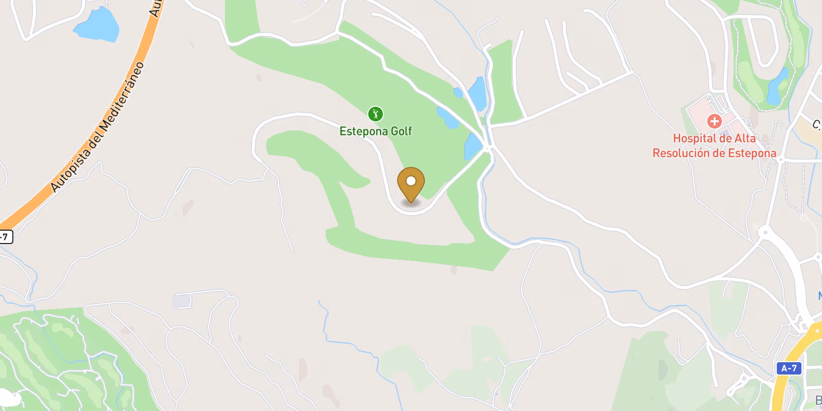 Map — Estepona Golf apartments with live price guidance