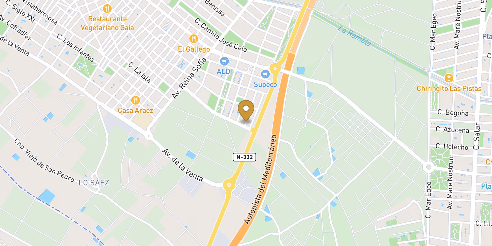 Map — Townhouses in Parque Andrómeda, Pilar de La Horadada