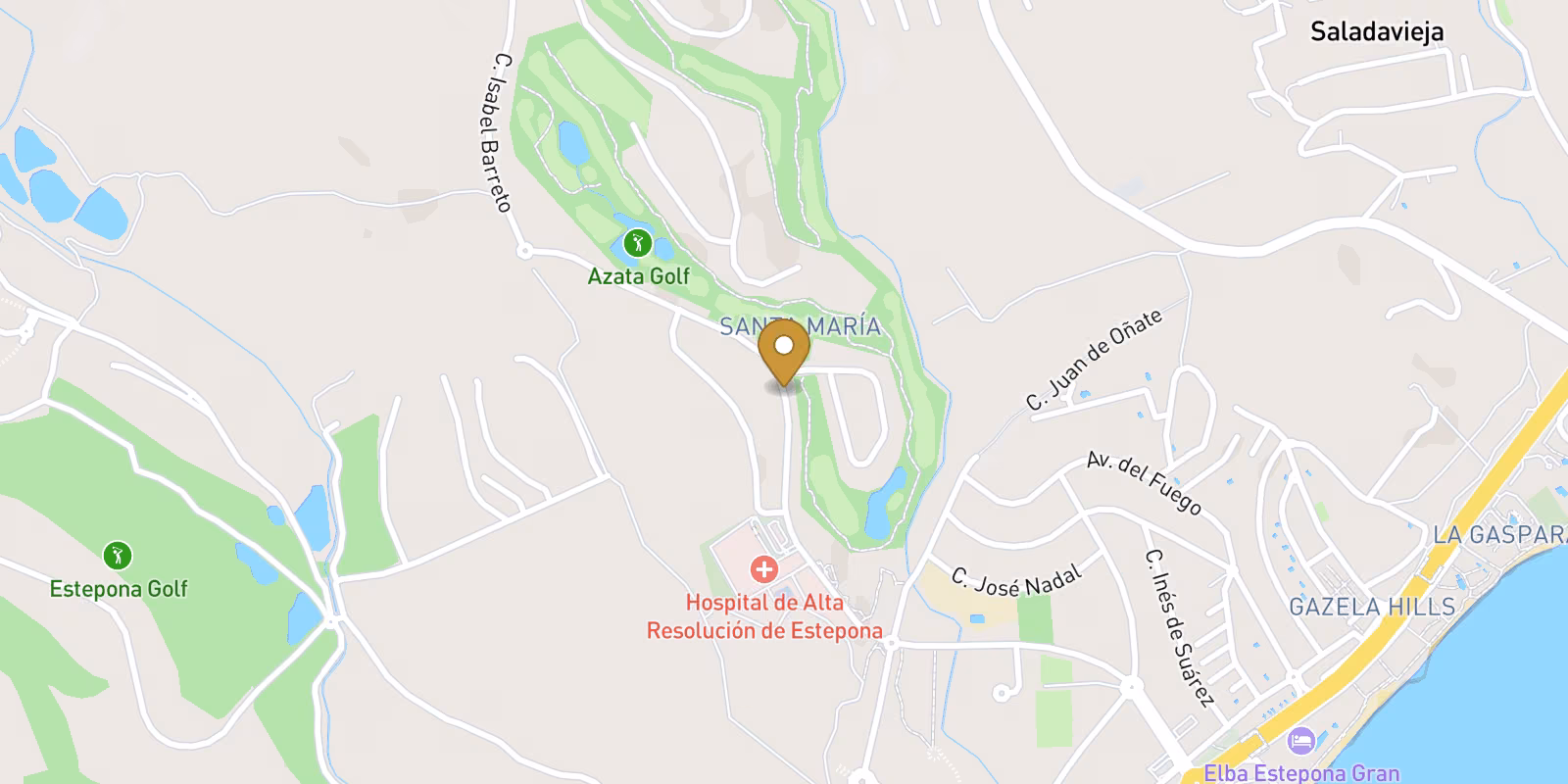 Map — Azata Golf front-line villas with Q2 2029 delivery