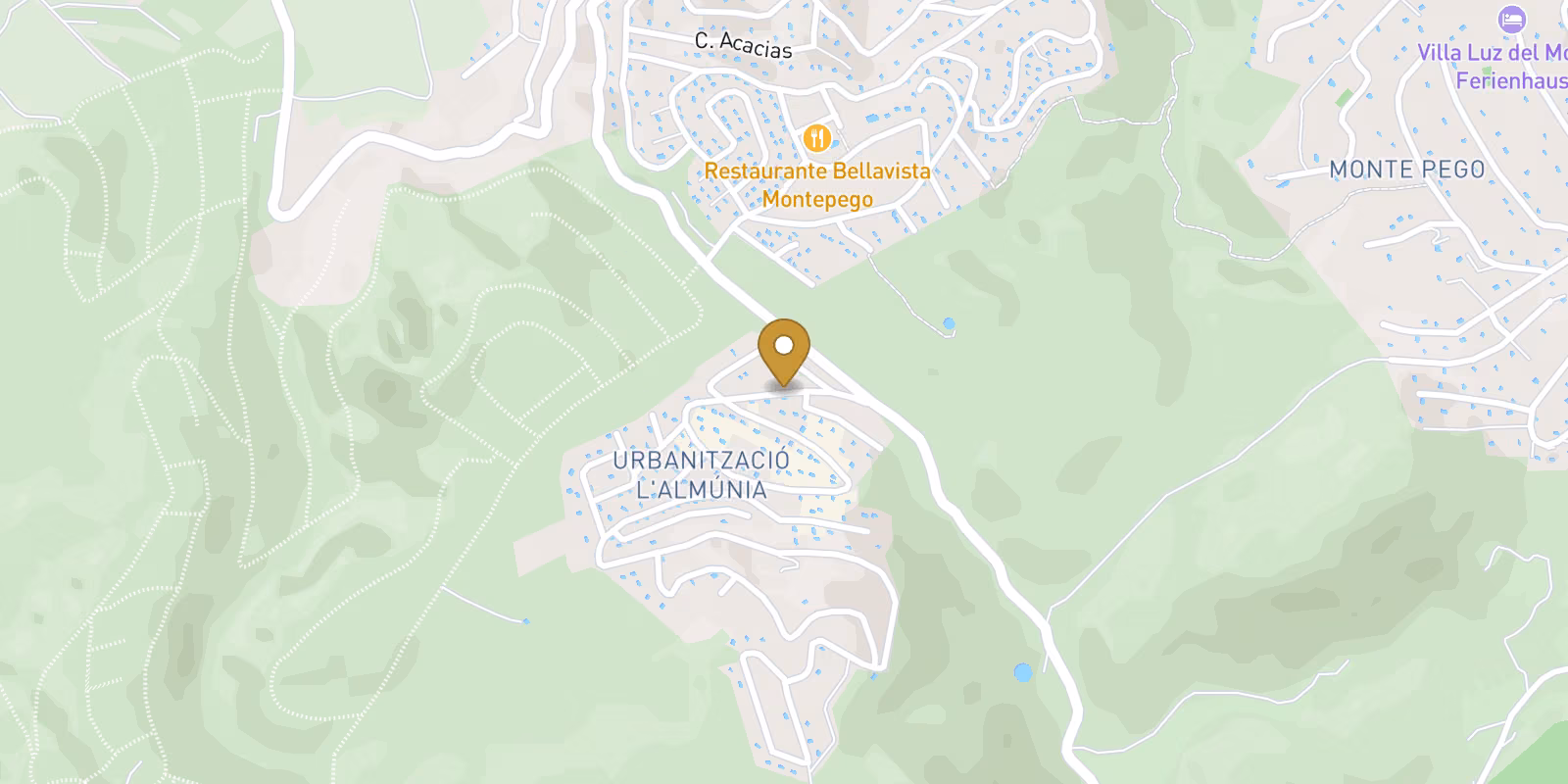 Map — Urbanizacion la Almunia townhouses in El Rafol D'almunia with live availability