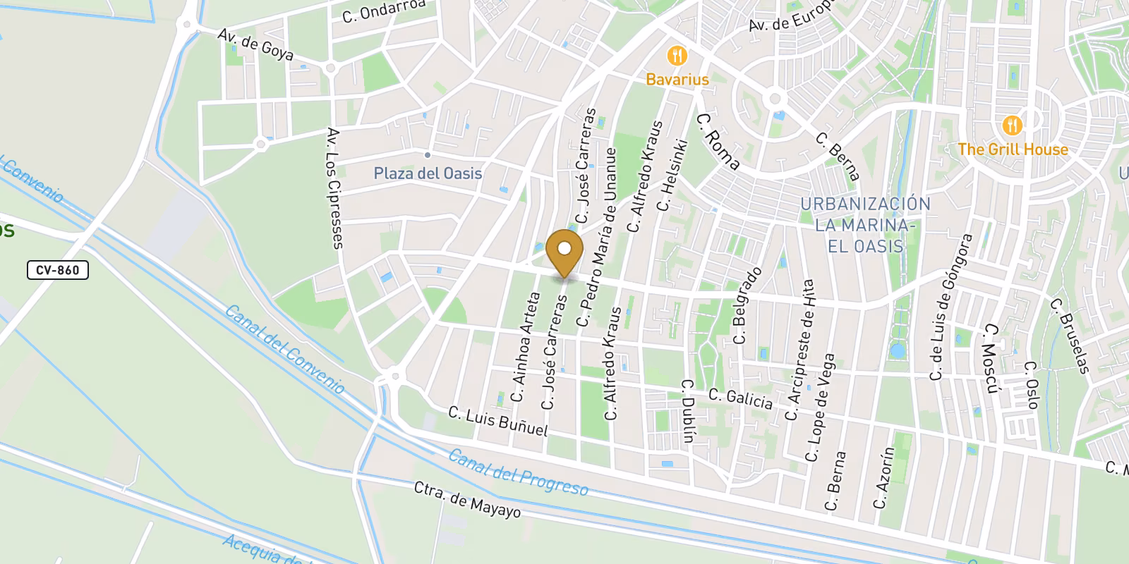 Map — Oasis La Marina semi-detached home in San Fulgencio