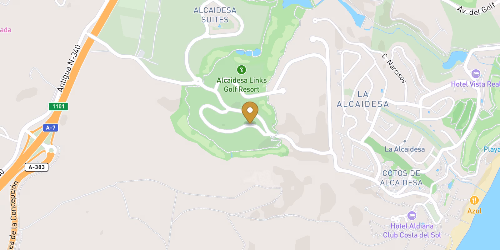 Map — Penthouse homes in La Alcaidesa, San Roque