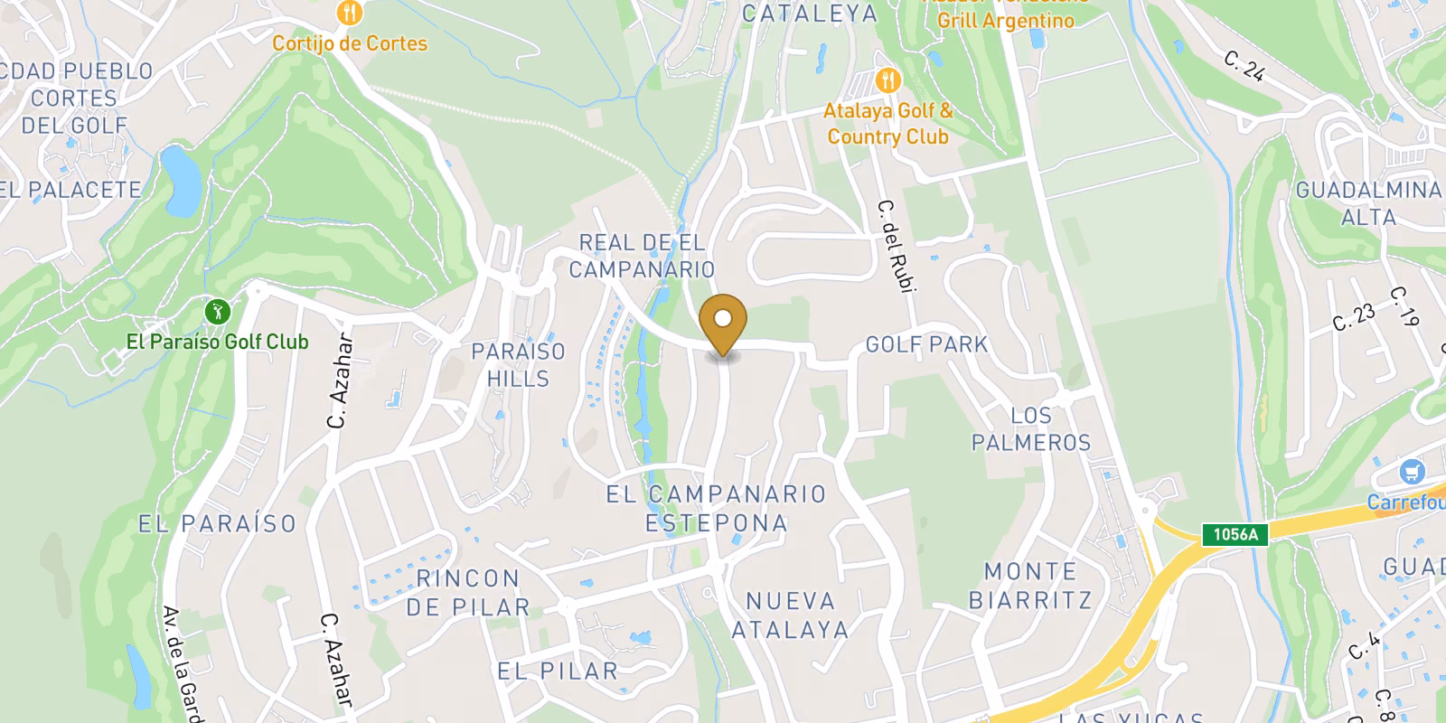 Mapa — Exclusivas Villas de Nueva Construcción en Estepona junto a El Campanario Golf