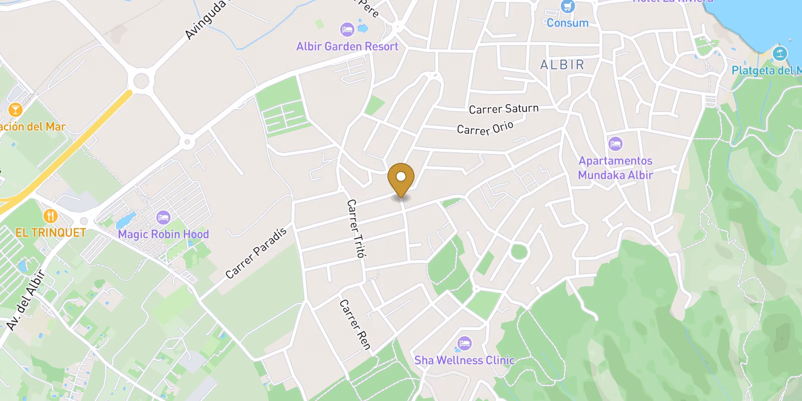 Map — El Albir villa in Alfas del Pi
