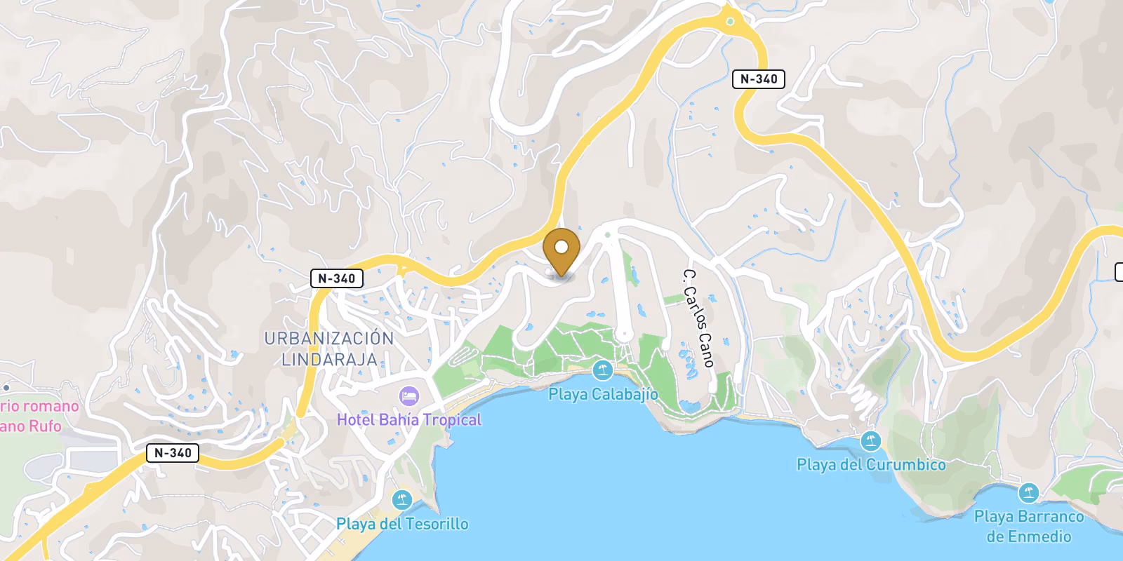 Map — Velilla-Taramay ground-floor apartments in Almunecar