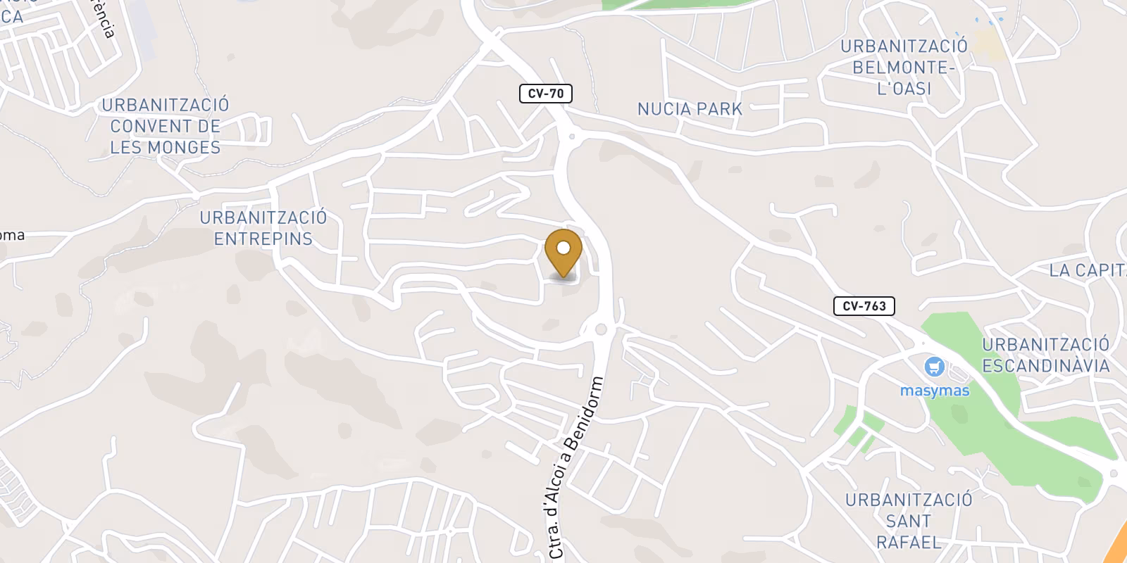 Map — 4-bed town house in Nou Espai, La Nucia