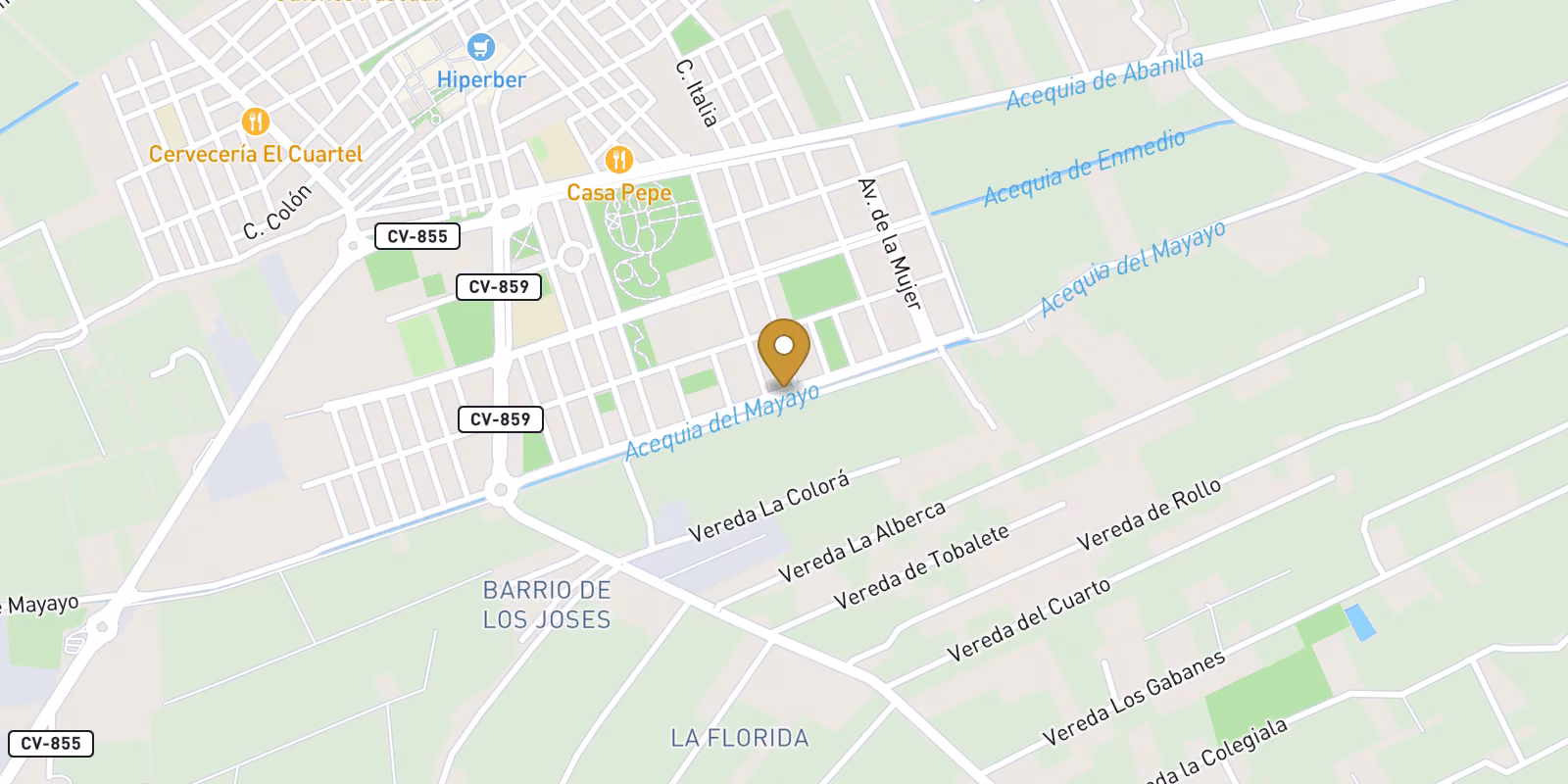 Map — Sector 3 townhouse in Dolores with private pool