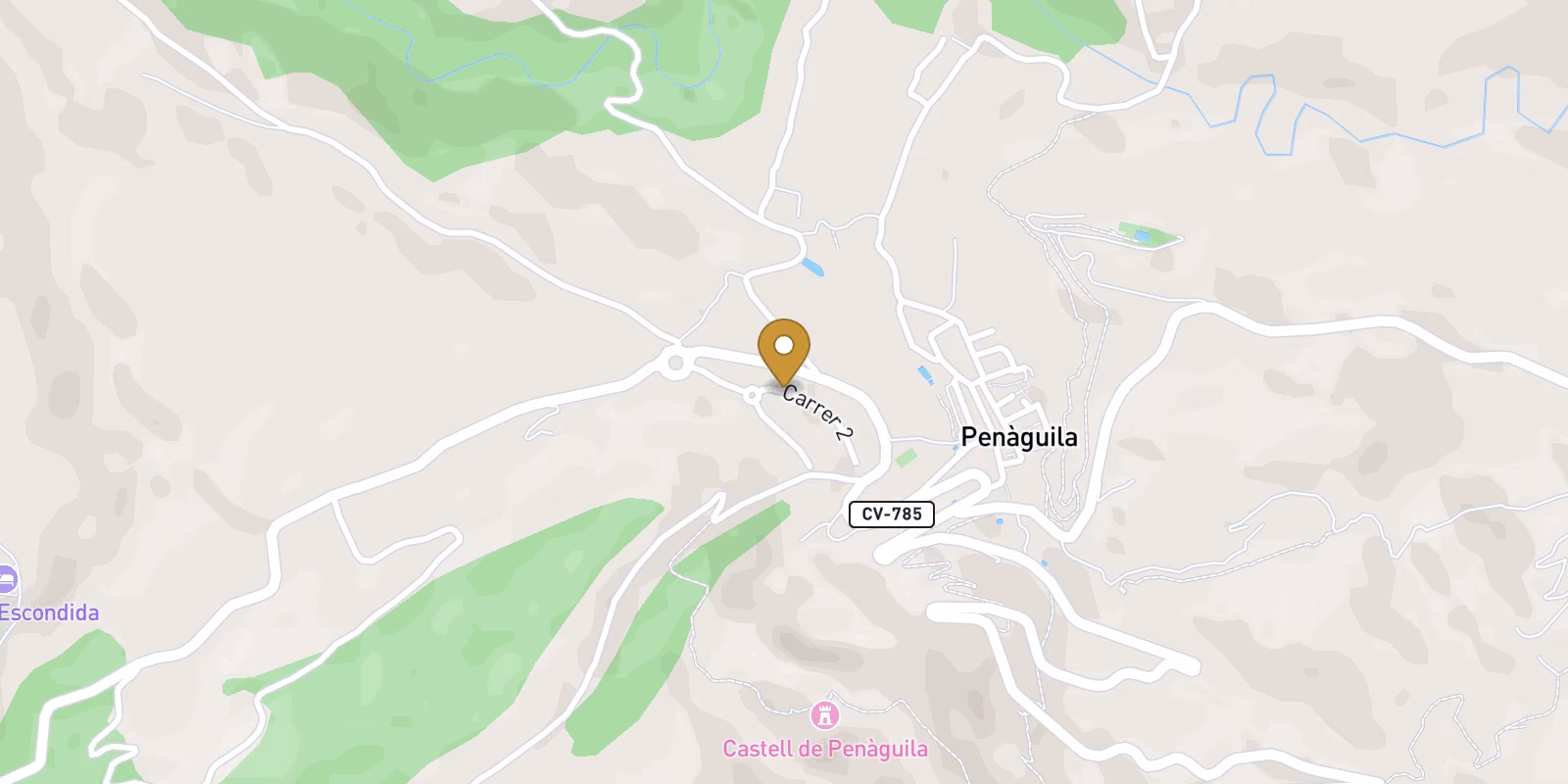 Map — El Olivar villas in Penaguila
